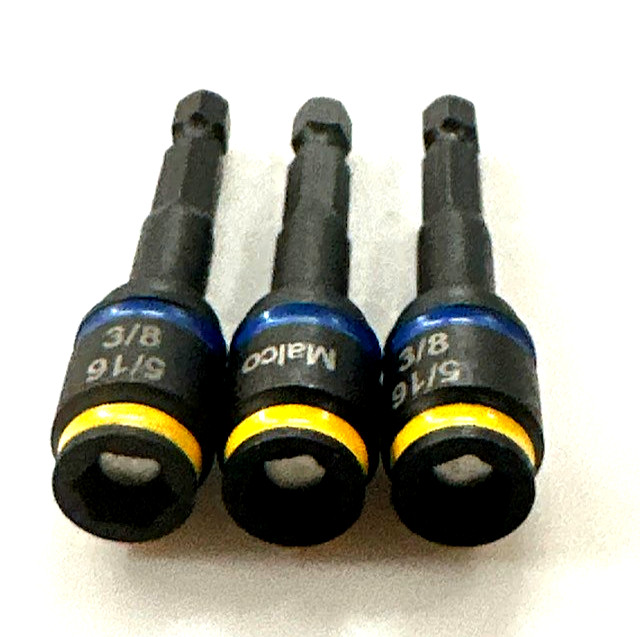 Reversible Magnetic Hex Chuck by Malco 1/4″ & 5/16″ Slim Profile Tips MSHC Combo