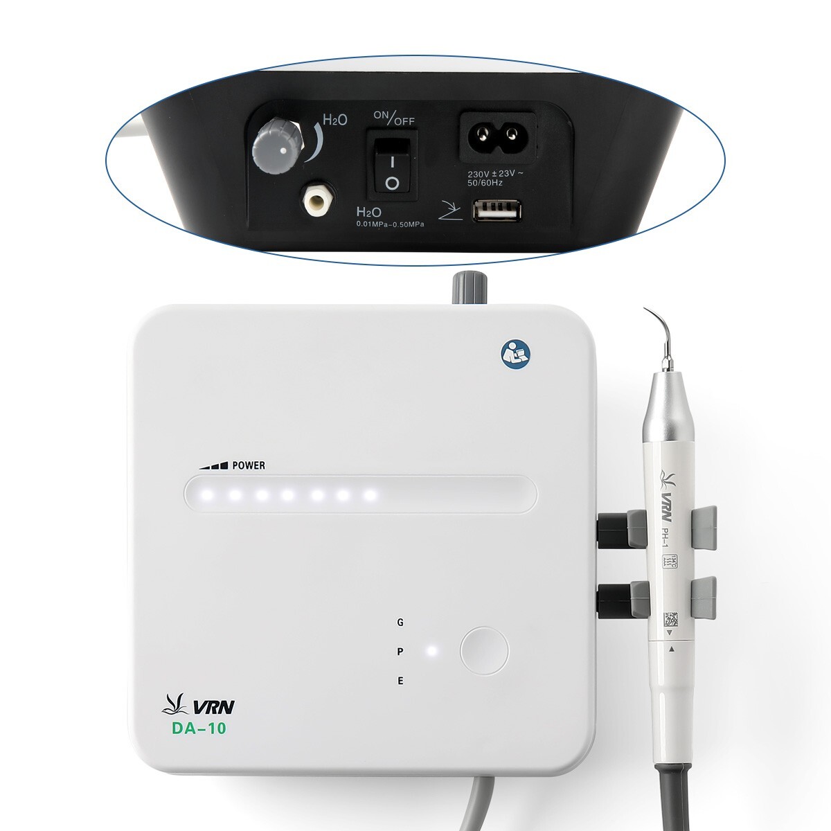 VRN-DA10 LED Dental Ultrasonic Piezo Scaler Handpiece+Detachable Handpiece+Tips