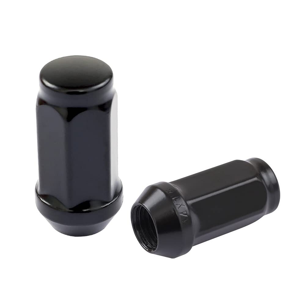 24 PC 14X1.5 Lug Nuts Black 19Mm Hex Compatible with Chevy GMC 6 Lug Aftermarket