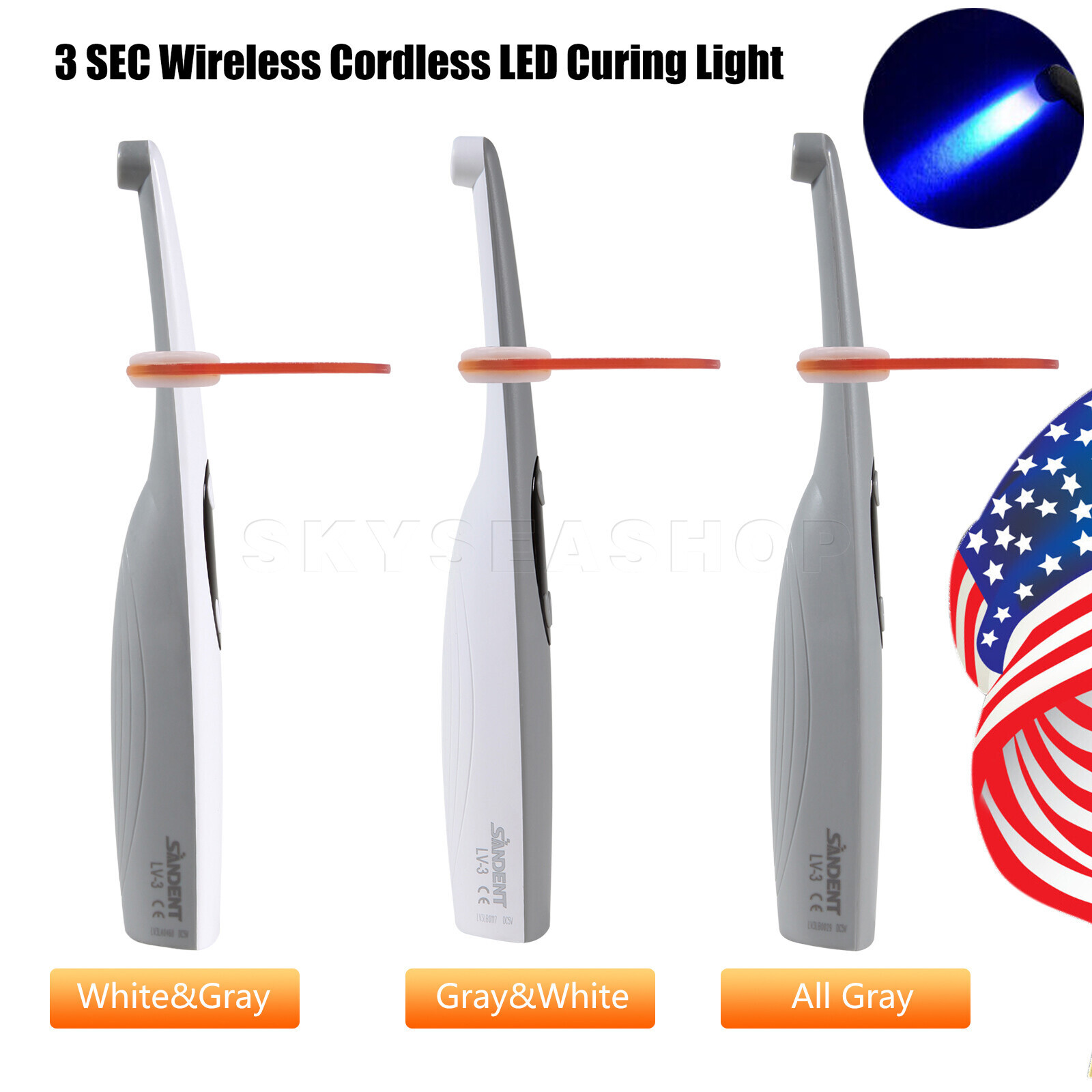 3s Dental Curing Light Lamp Dental Light Cur FOTOPOLIMERIZADOR Dental SK