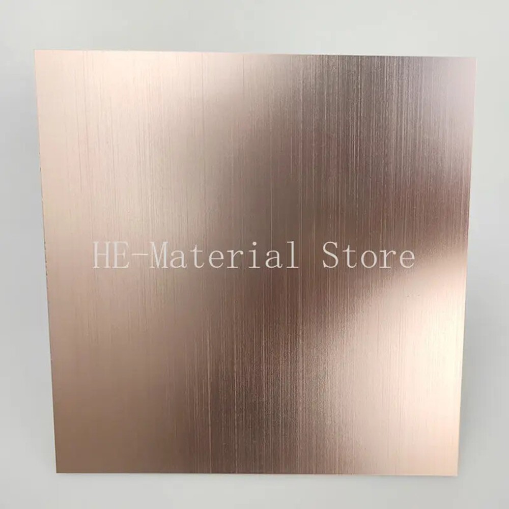 Rose Gold Brushed Anodized Aluminum Alloy Board Flat Plate CNC Metal Oxide Sheet