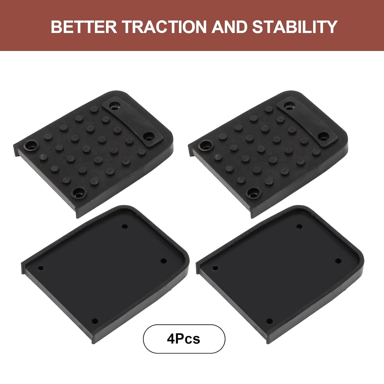 4Pcs Stilt Sole Anti-Slip Foot Pads for Drywall, Drywall Stilts Part Kits, Const