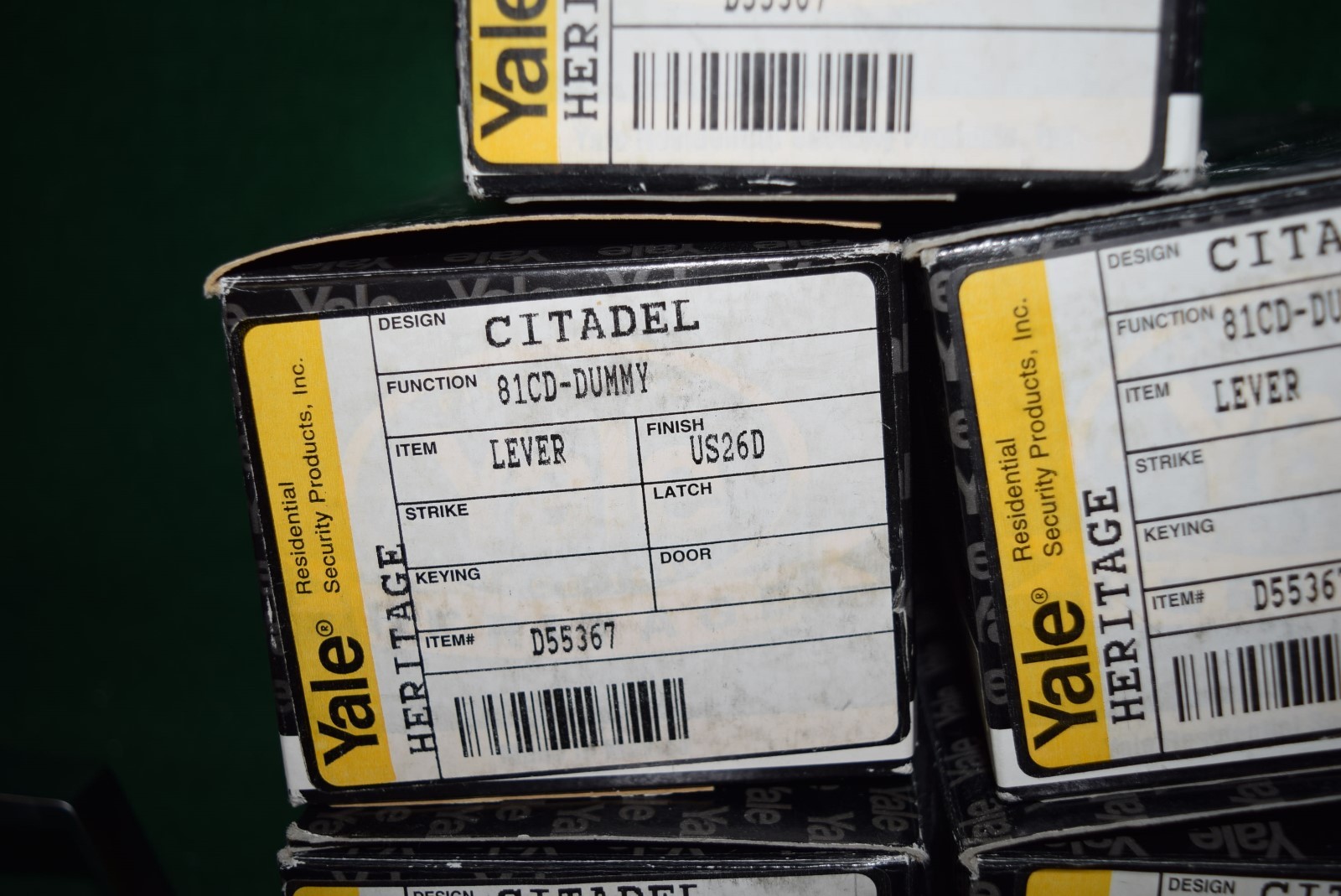 Lot of Yale Citadel 81CD-Dummy Lever US26D – D55367