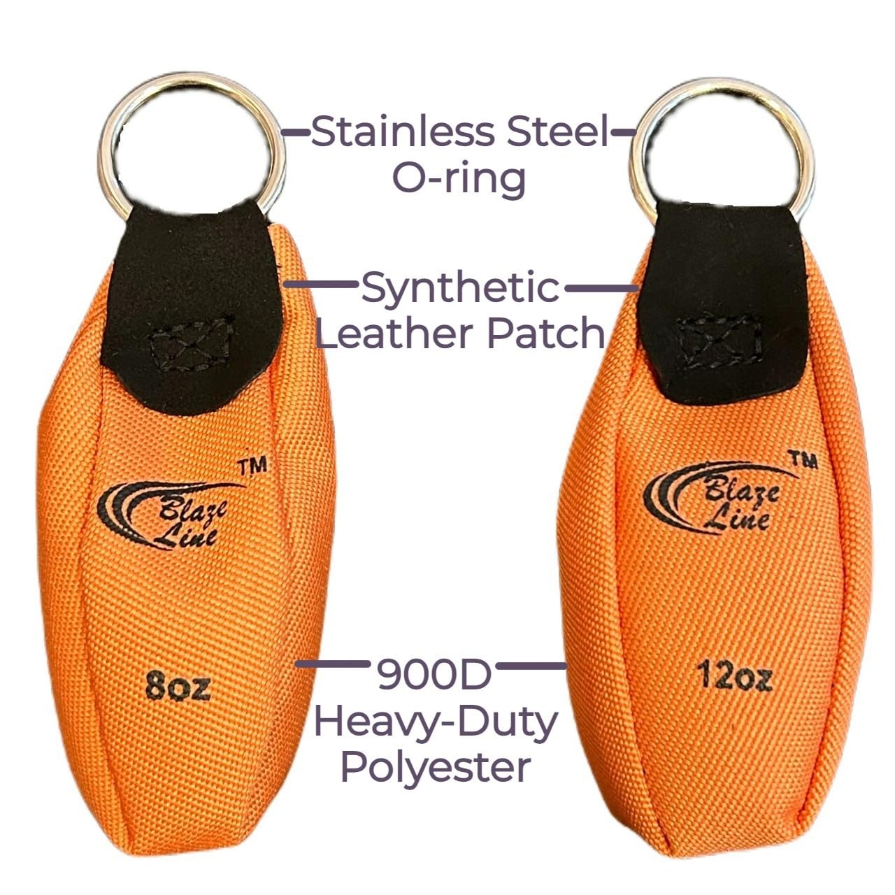 Arborist Throw Weight Pouch Bag 2-Pack Set (8 OZ and 12 OZ)- Outdoor Sports A…