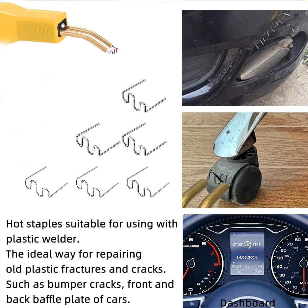 1000 Pieces Hot Staples Welding Rods Bumper Repair Welding Wire for Repair Ma…