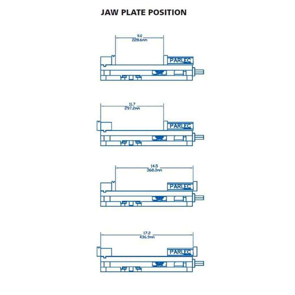 TE-CO 6″ Jaw Width Lock-Down Machine Vise: 8,200 Max Clamp Force (PWS-6900)