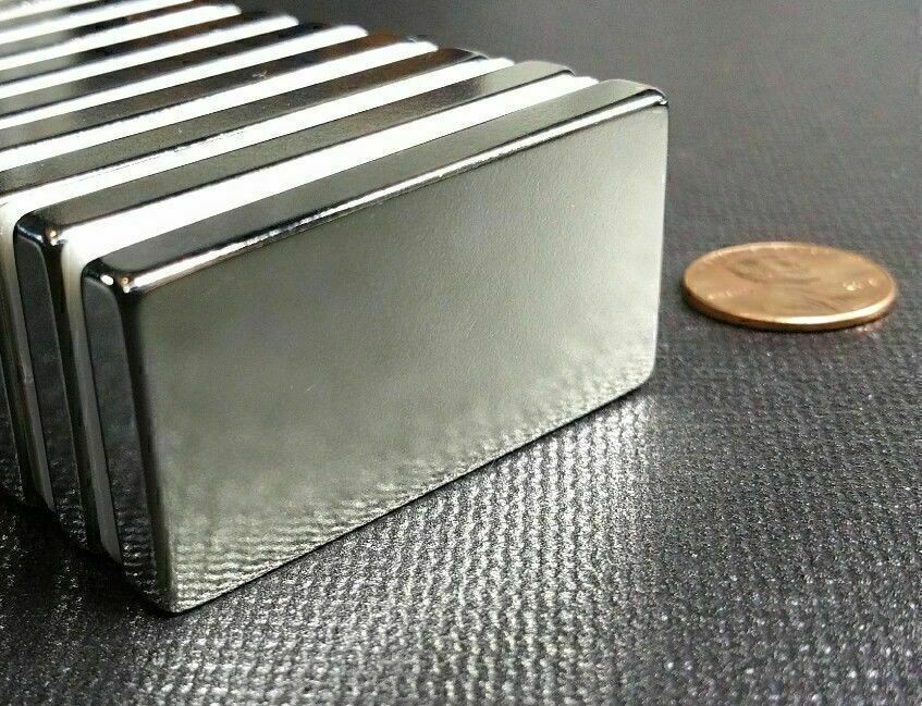 50Pcs Strong Magnets 20x10x2mm N52 Grade Neodymium Block Small Rectangle Magnet