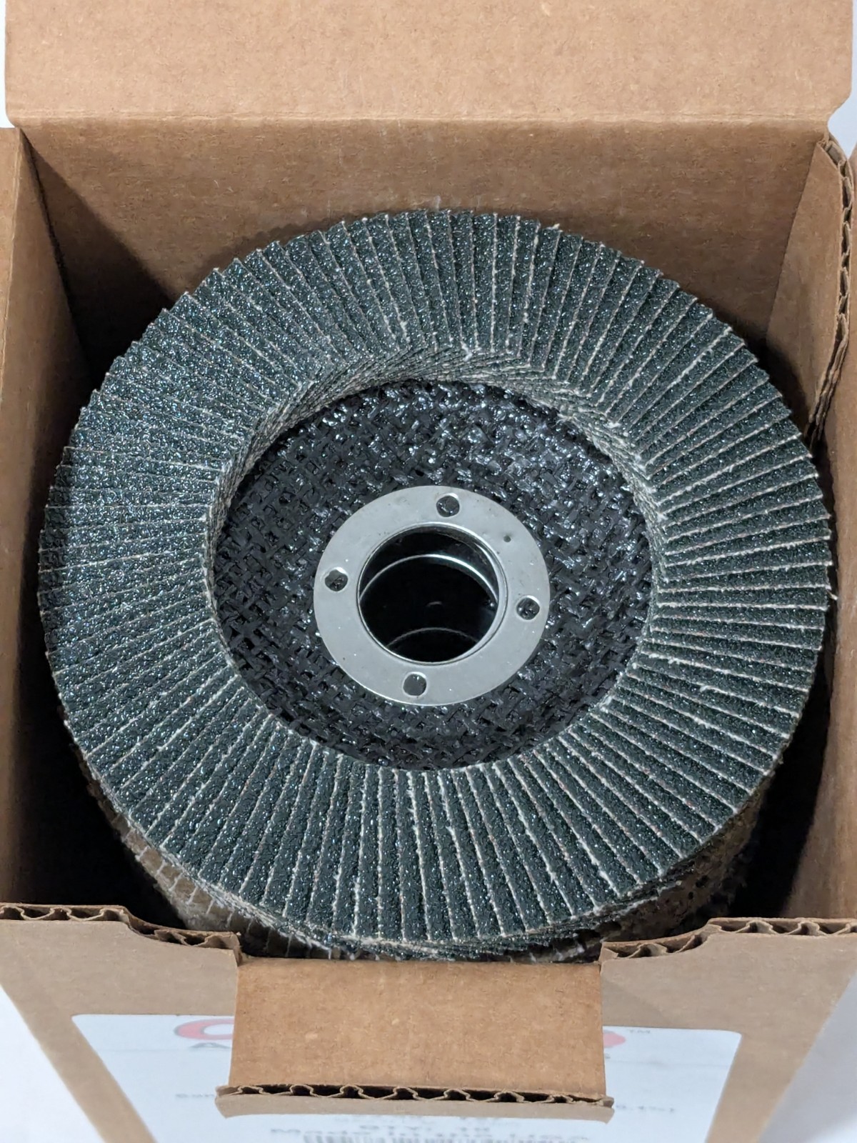 CGW Flap Disc: 4-1/2″ Dia, 7/8″ Hole, 60 Grit, ZA, Type 27 Box of 10 42344