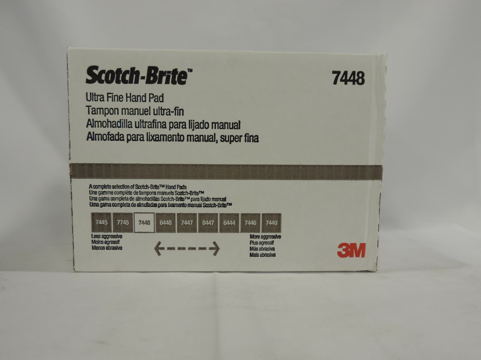 3M Scotch-Brite Ultra Fine Hand Pad 7448, 6 in x 9 in, 60/Case, Free Shipping