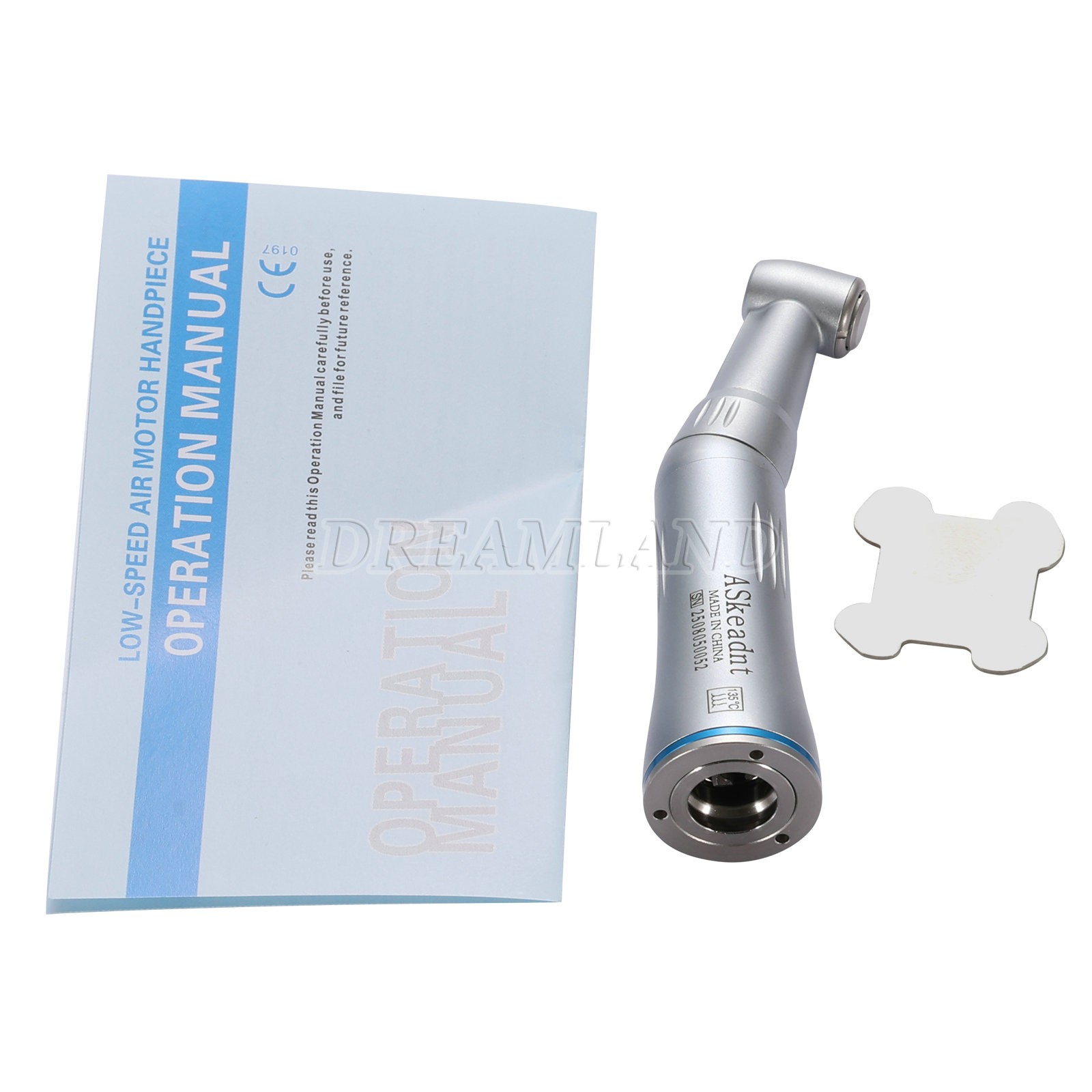 ASkeadnt Low Speed Handpiece 1:1 Inner Channel Contra Angle Max40, 000rpm