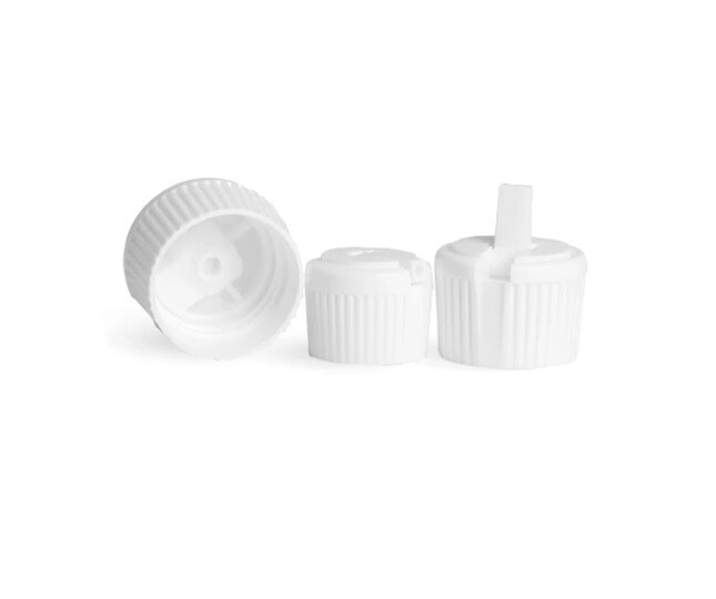5 pcs Flip-Top Spout 1 inch diameter caps for 8 oz and 16 oz Bottles Plastic