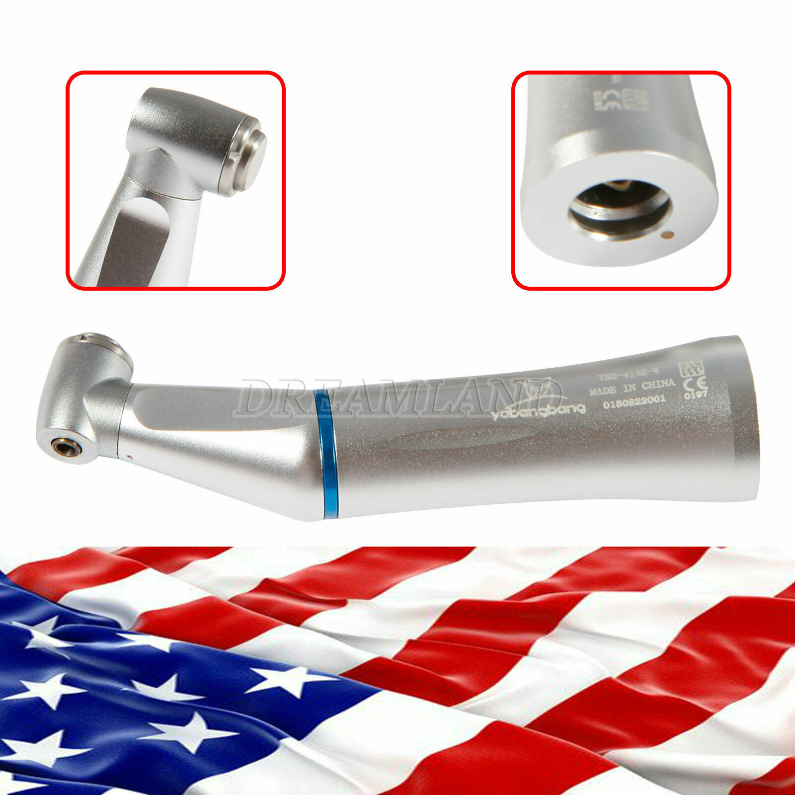 USA NSK Style Internal Water Spray Dental Low Speed Contra Angle Handpiece C-D4