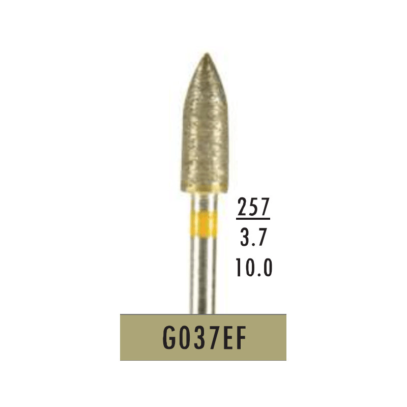 Bomaoer Dental LAB Fully-Sintered Diamond HP bur Extra Fine Grit G037EF