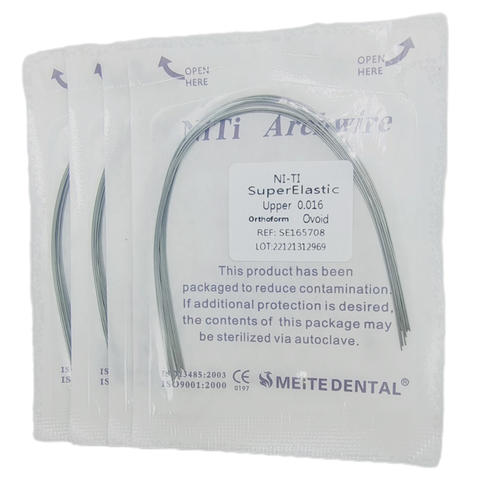 50 Packs Dental Orthodontic Super Elastic Wire Niti Round Arch Wires Ovoid Form