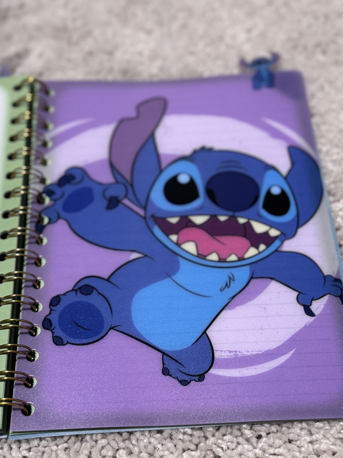 Lilo + Stitch Journal Soft Plastic Cover with Tabs Gift Idea Aloha 96 Ruled Page