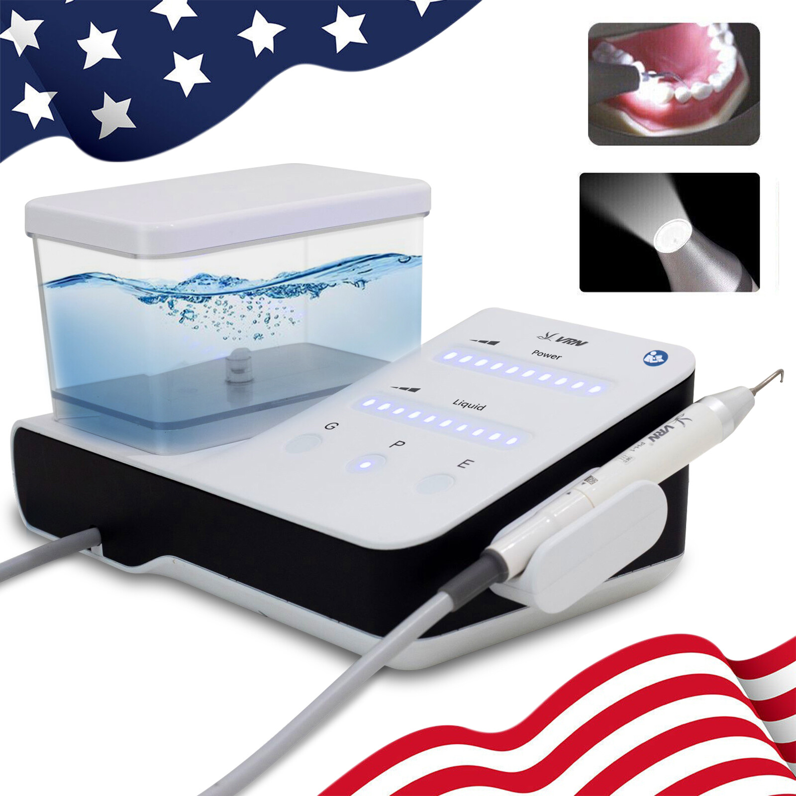 Dental LED 1:5 increasing Fiber Optic Contra Angle Handpiece fit NSK Red Ring CE