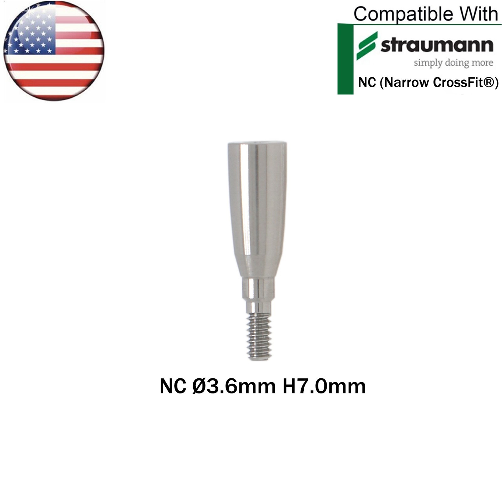 US Dental Healing Abutment NC Closure Caps Compatible with Straumann ITI BL/BLT