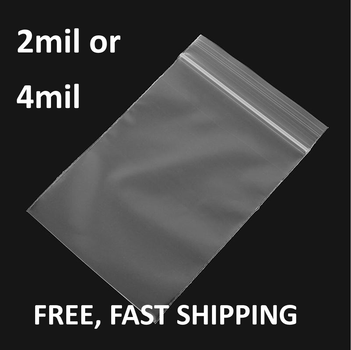 2-4Mil Clear Small Plastic 1.5x 2x 3 4 5″ Zip Reclosable Top Lock Jewelry Bag