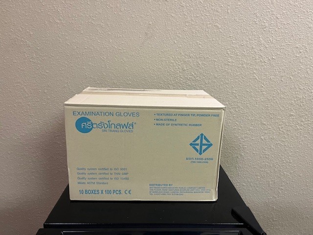 NITRILE and VINYL BLEND GLOVES 4 Mil Case of gloves 1000 pcs Non Medical MEDIUM