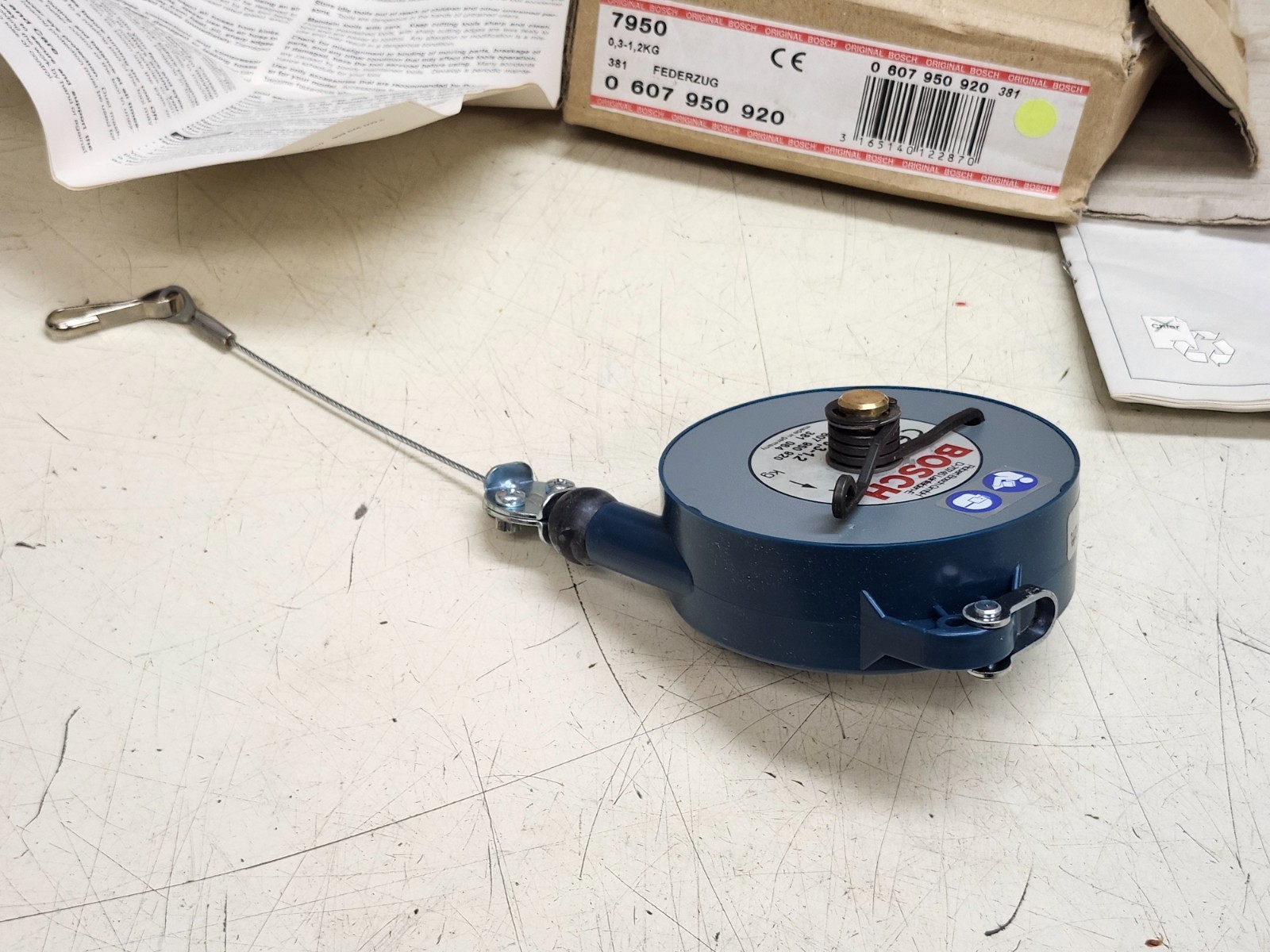 New Bosch 7950 / 0 607 950 920 0.3-1.2 kg Cable Reel Tool Balancer FREE SHIPPING