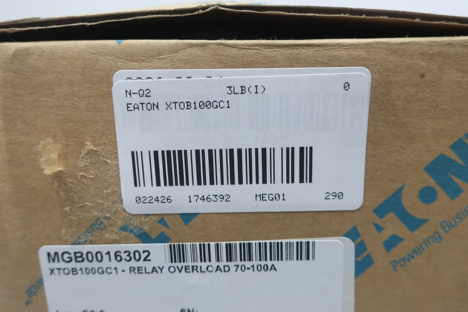 Eaton XTOB100GC1 Overload Relay 70-100a Amp