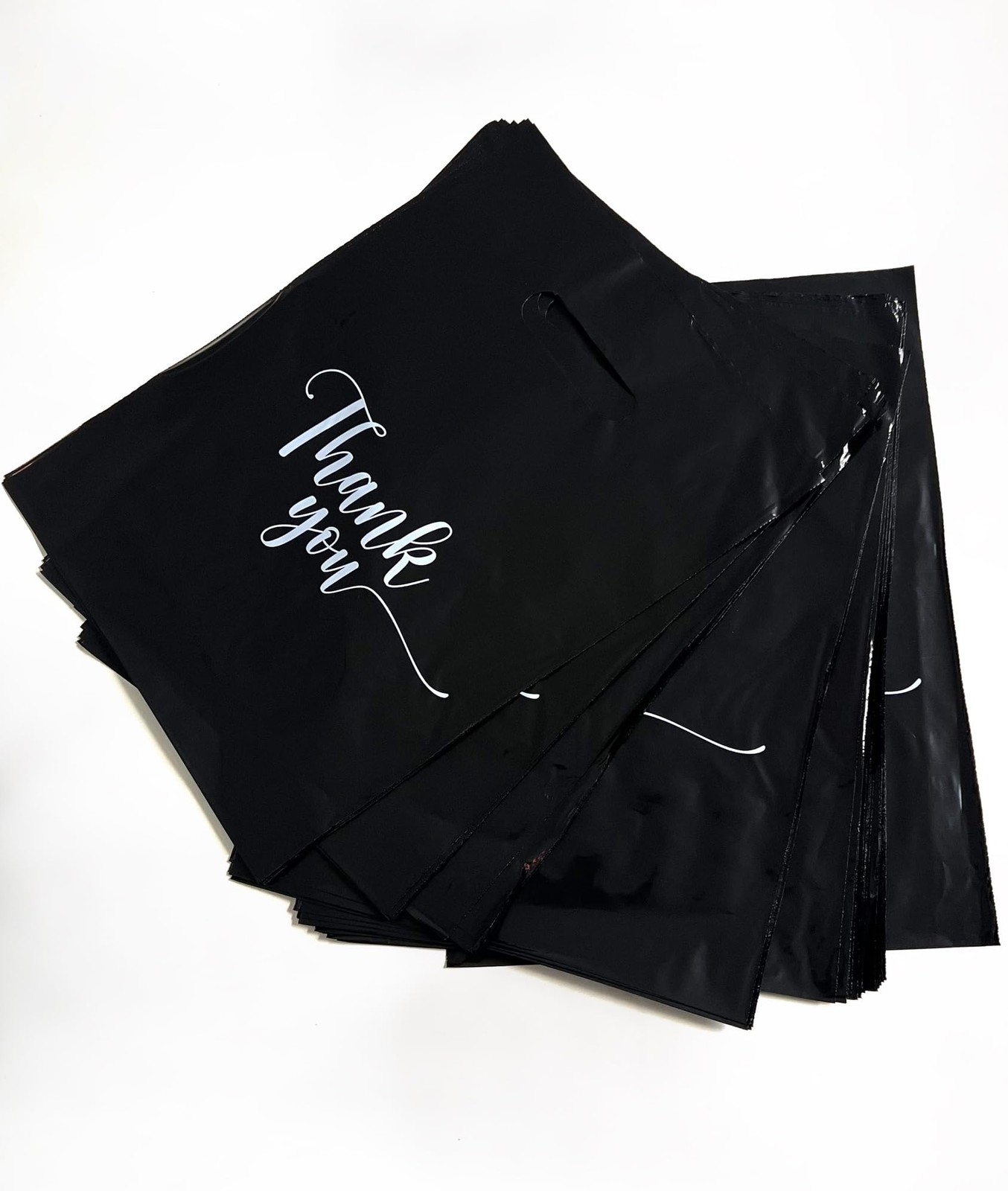 THANK YOU MERCHANDISE BAGS, different sizes 9″x12″, 12″x15″, 15″x18″ 1.25 Mil…