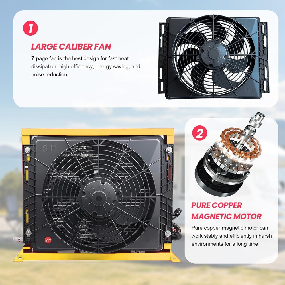 12V 11000BTU Car Hanging Air Conditioner A/C Kit For Car Truck Vehicle Universal