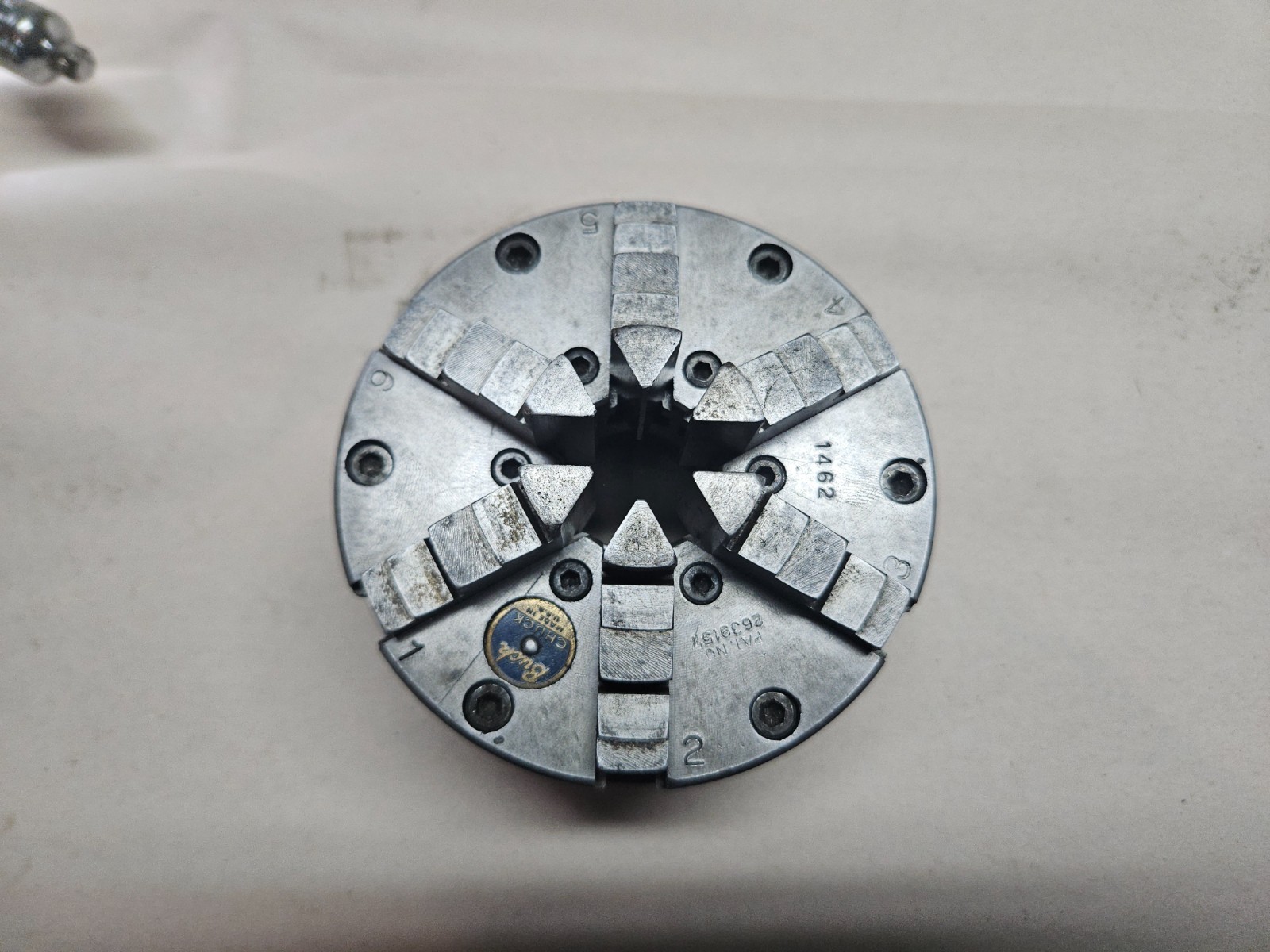 Buck Chuck 1462 6 Jaw Adjust-Tru Self Centering Manual Lathe Chuck 4″ OD