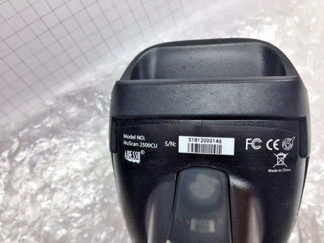 Adesso NuScan 2500CU Spill Resistant Antimicrobial CCD Barcode Scanner – New