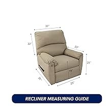 Super Stretch Chair Sofa Slipcover with Pocket – Spandex Non Slip Soft Couch