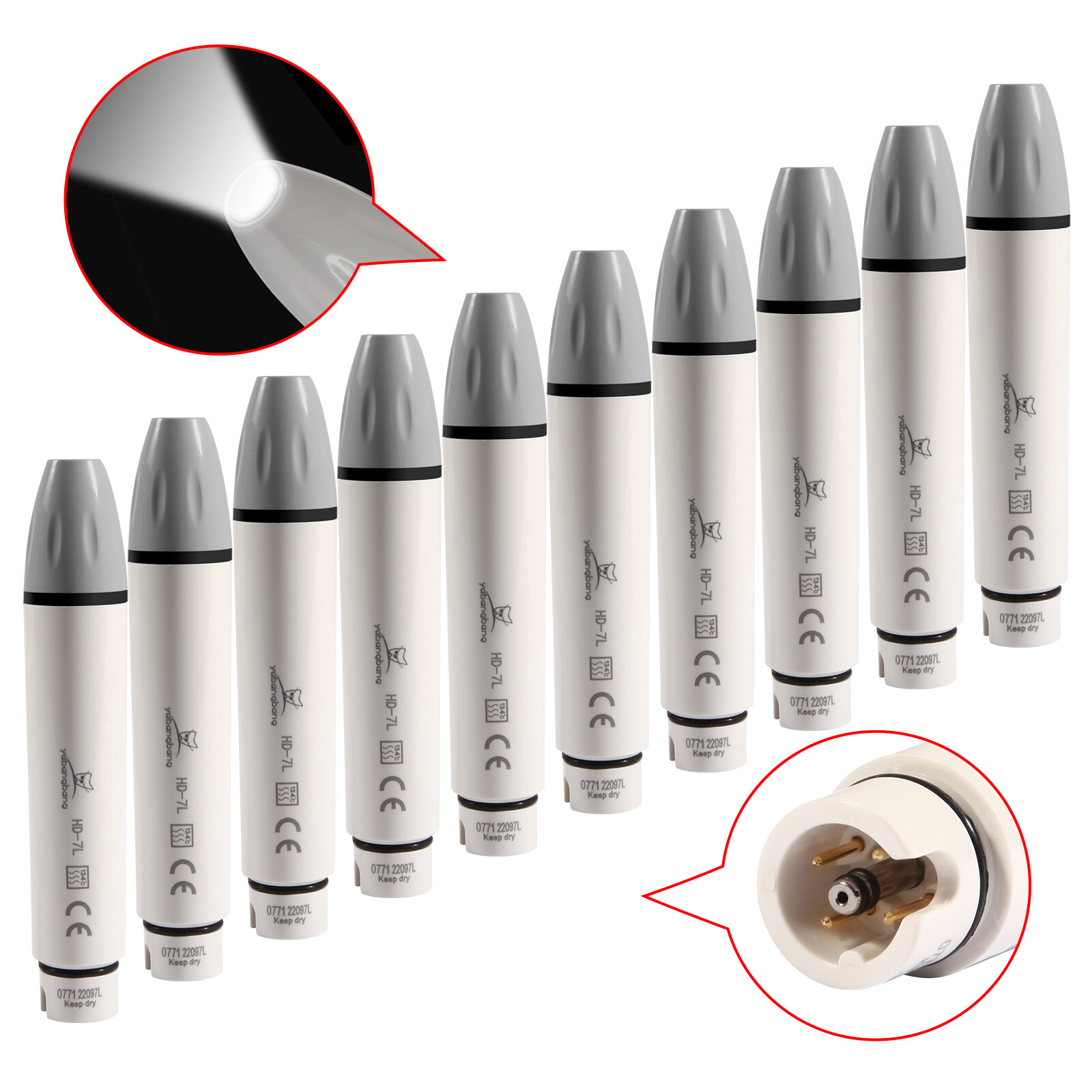 HD-7L Dental Ultrasonic Scaler LED detachable Handpiece Fit DTE SATELEC Tips