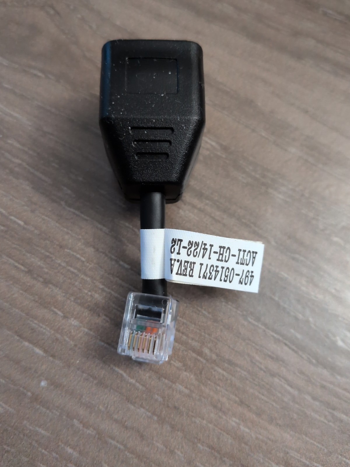 NCR 1639-K401 497-0514371 Serial Printer RJ45F RJ12M Adapter Dongle Fits Aloha