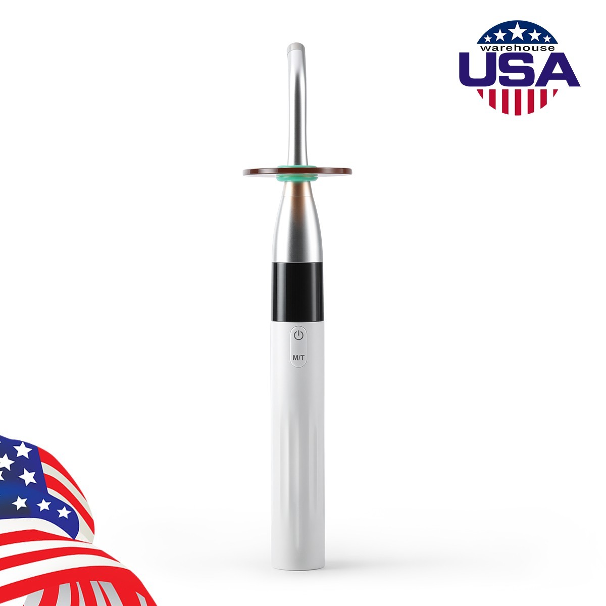 AZDENT Dental Wireless LED Orthodontics Curing Light Lamp 4000mw/cm² Blue Light