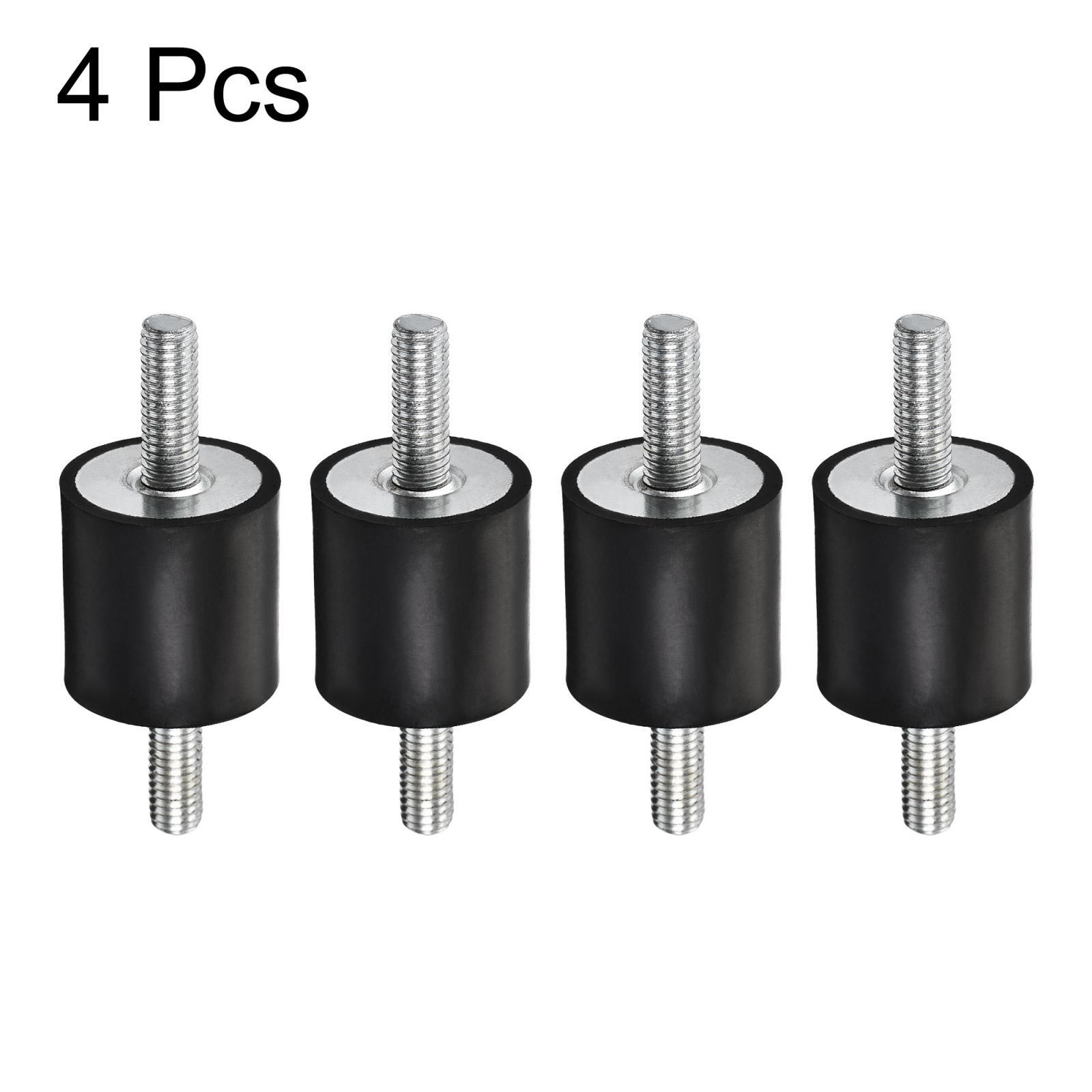4pcs M8 Rubber Mounts Male Shock Absorber for Motor Generator Compressor