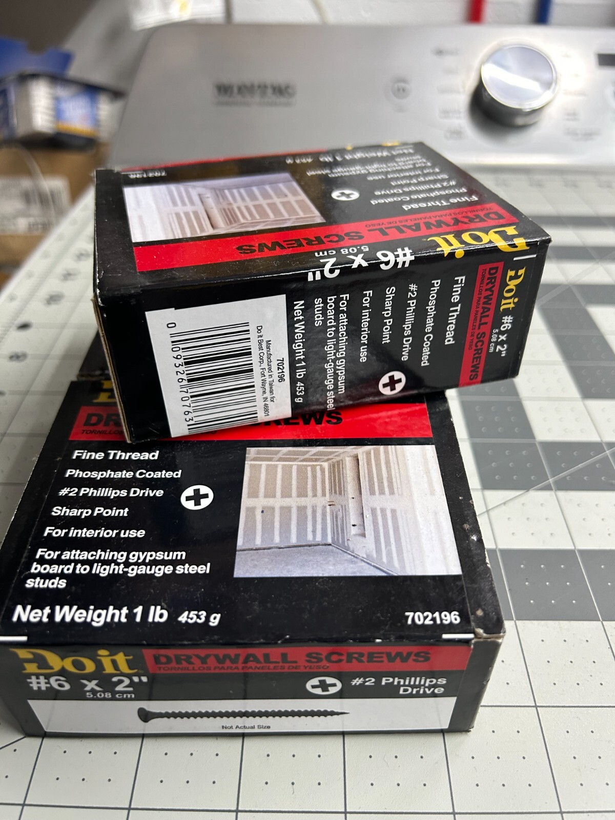 NOS 3-pounds LB Do It Best #6 x 2″ Fine Thread Phillips Head Drywall Screws