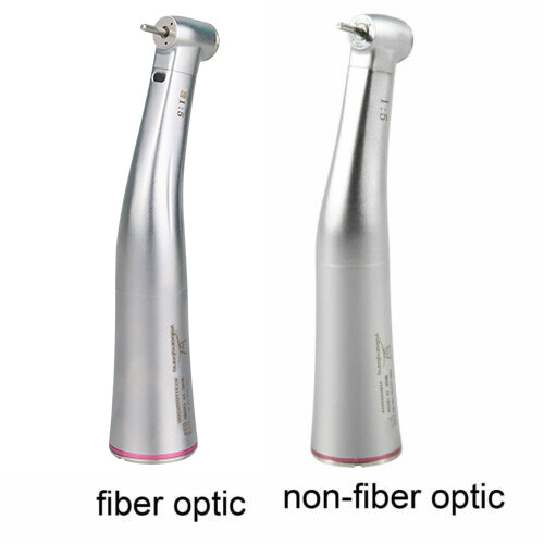 Dental LED Fiber Optic / NO-LED 1:5 Contra Angle High Speed Handpiece Turbine