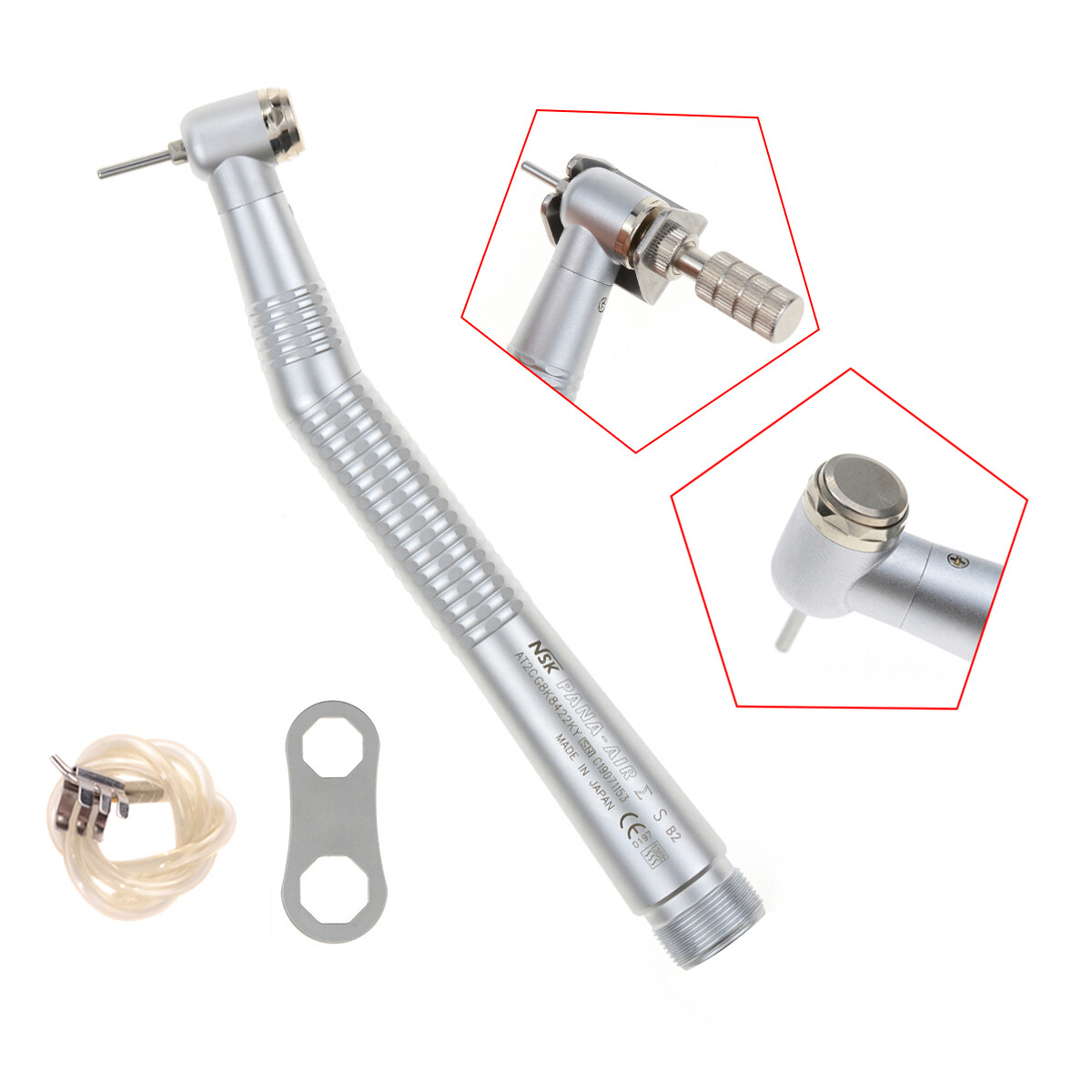 Dental Push Button High Speed & Low Speed Handpiece Nsk Type 2H Aluminum Case