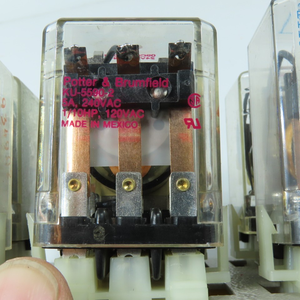 Potter & Brumfield N/A 8-Position General Purpose Relay Bank Milnor