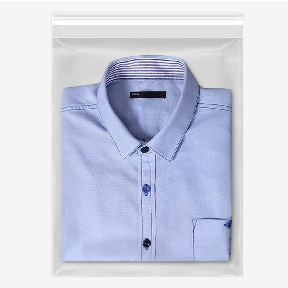 Poly Bags Resealable Clear Merchandise Display Bags 1.5 mil Shirt Apparel