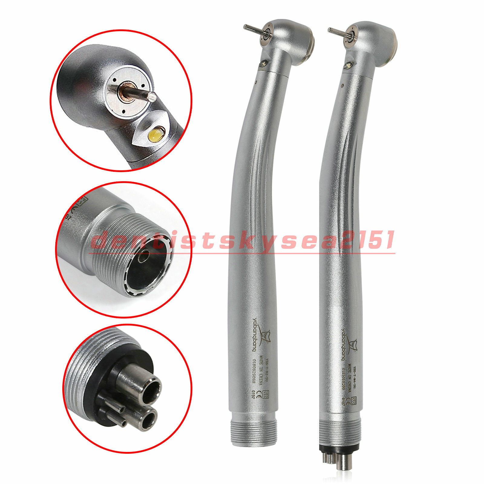 Yabangbang E-generator Dental LED Fiber Optic High Speed Handpiece 2/4 hole FDA2