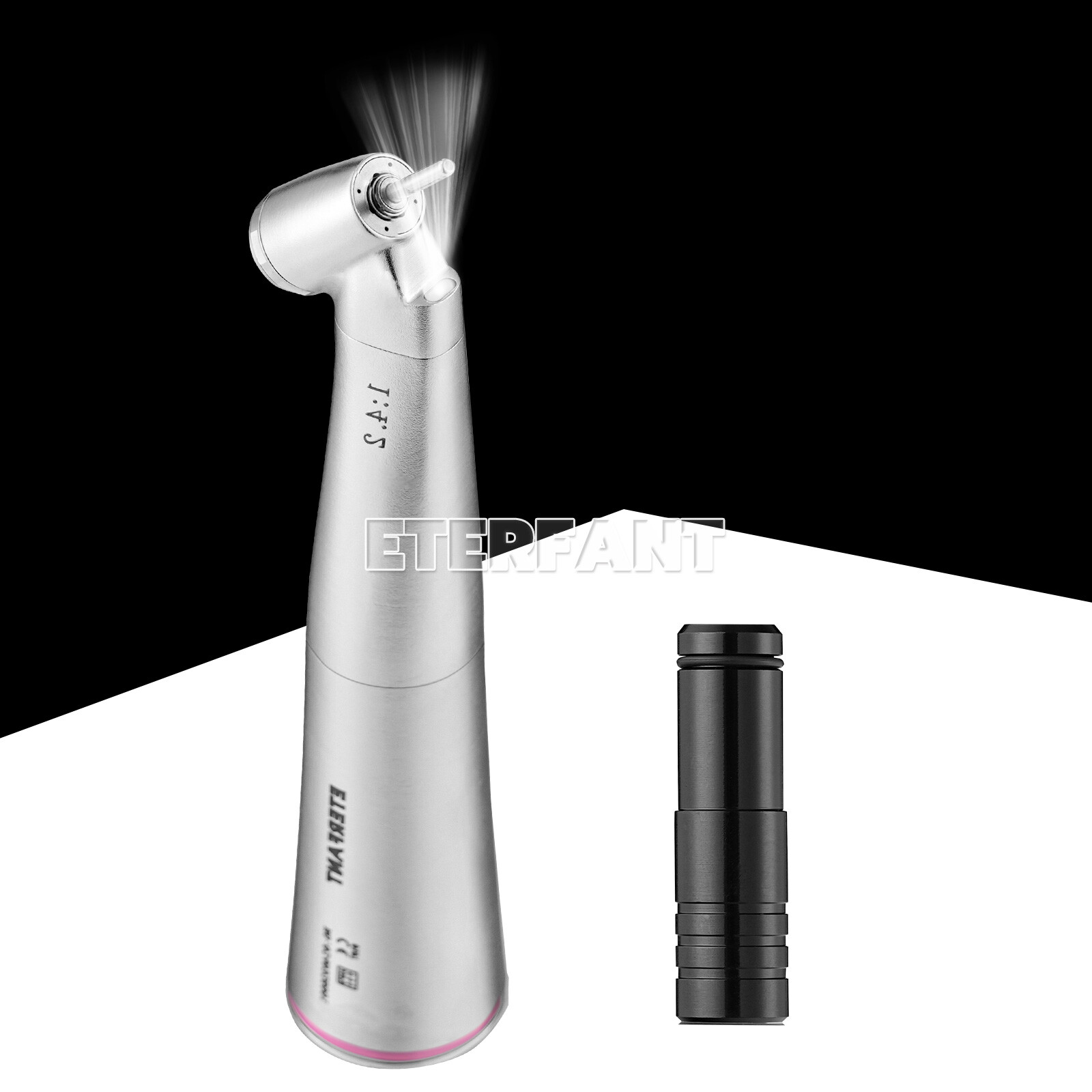 ETERFANT Dental 1:1 /1:4.2 Optic Fiber LED Contra Angle Straight Nose Handpiece