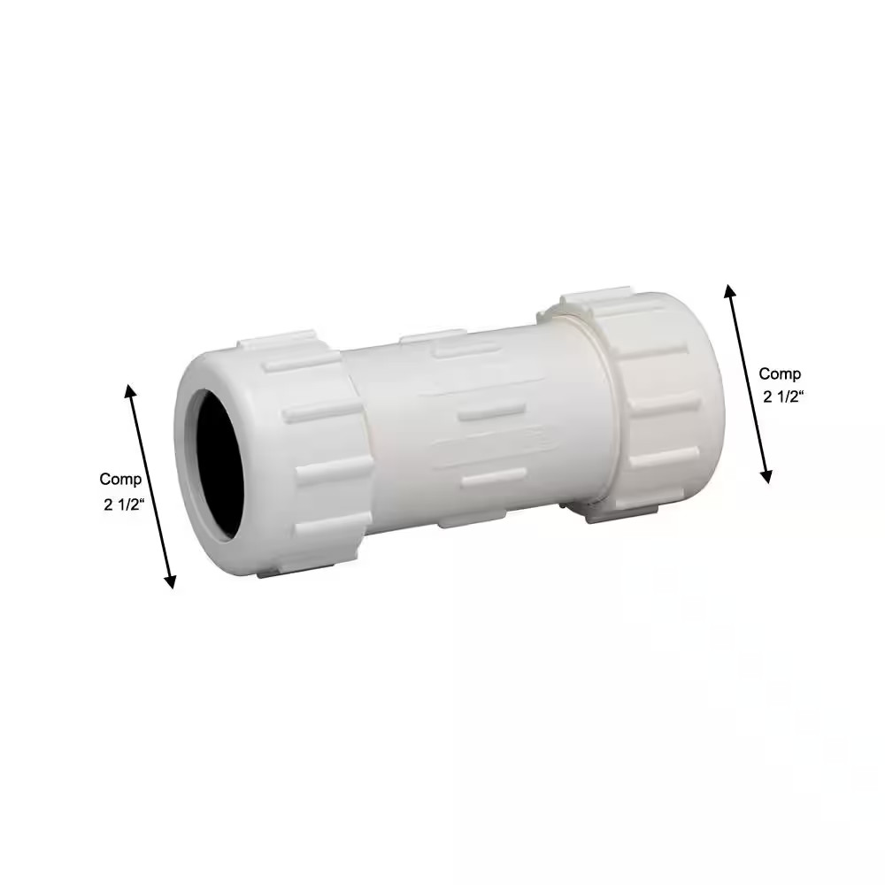 2-1/2 In. PVC Compression Coupling