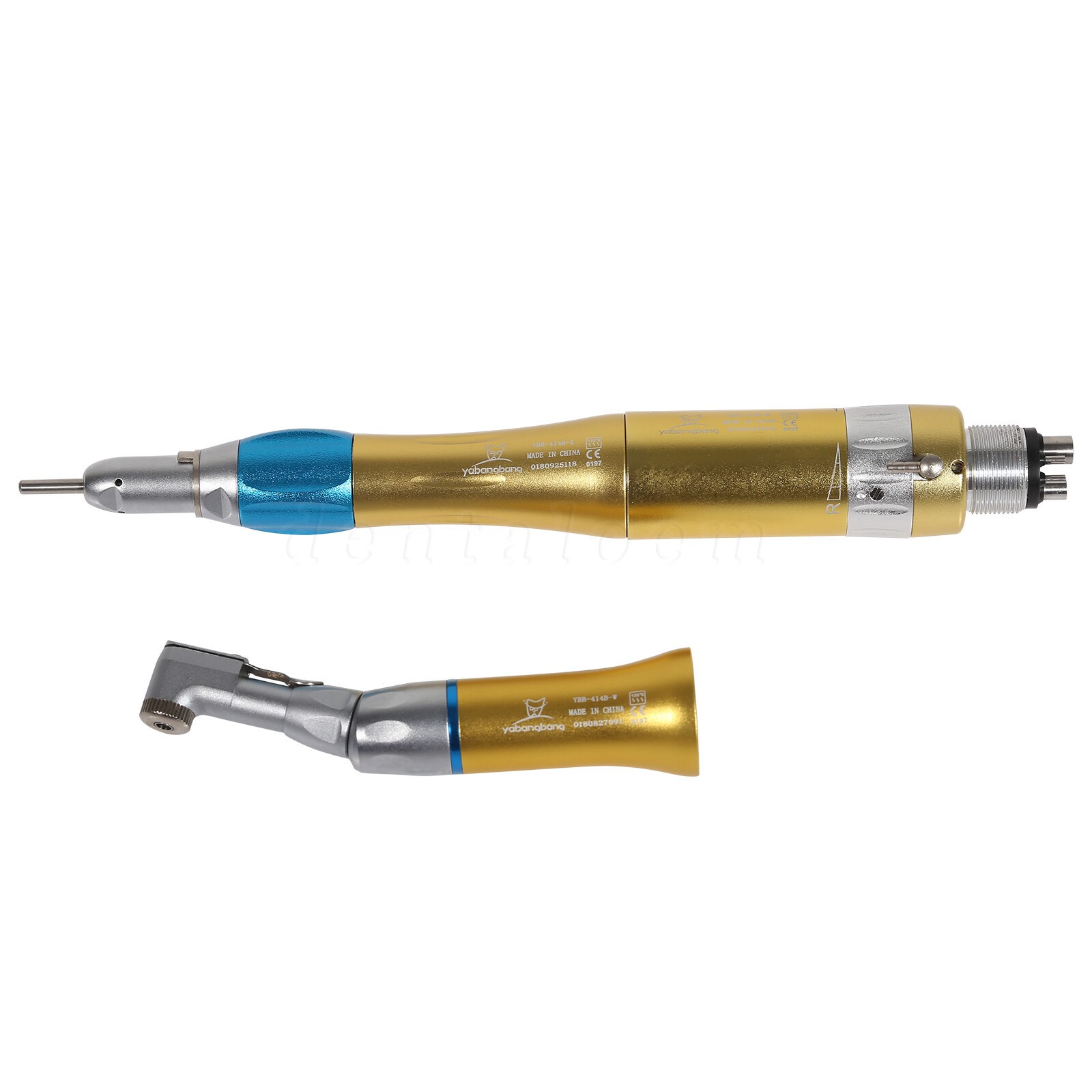 USA NSK Style Dental Contra Angle Low Slow Speed Handpiece Latch Type Gold 4Hole