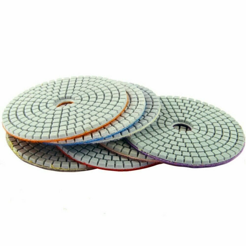 6″ Diamond Polishing Pad 6 PCS Granite Concrete Grit 50 100 200 400 800 6000