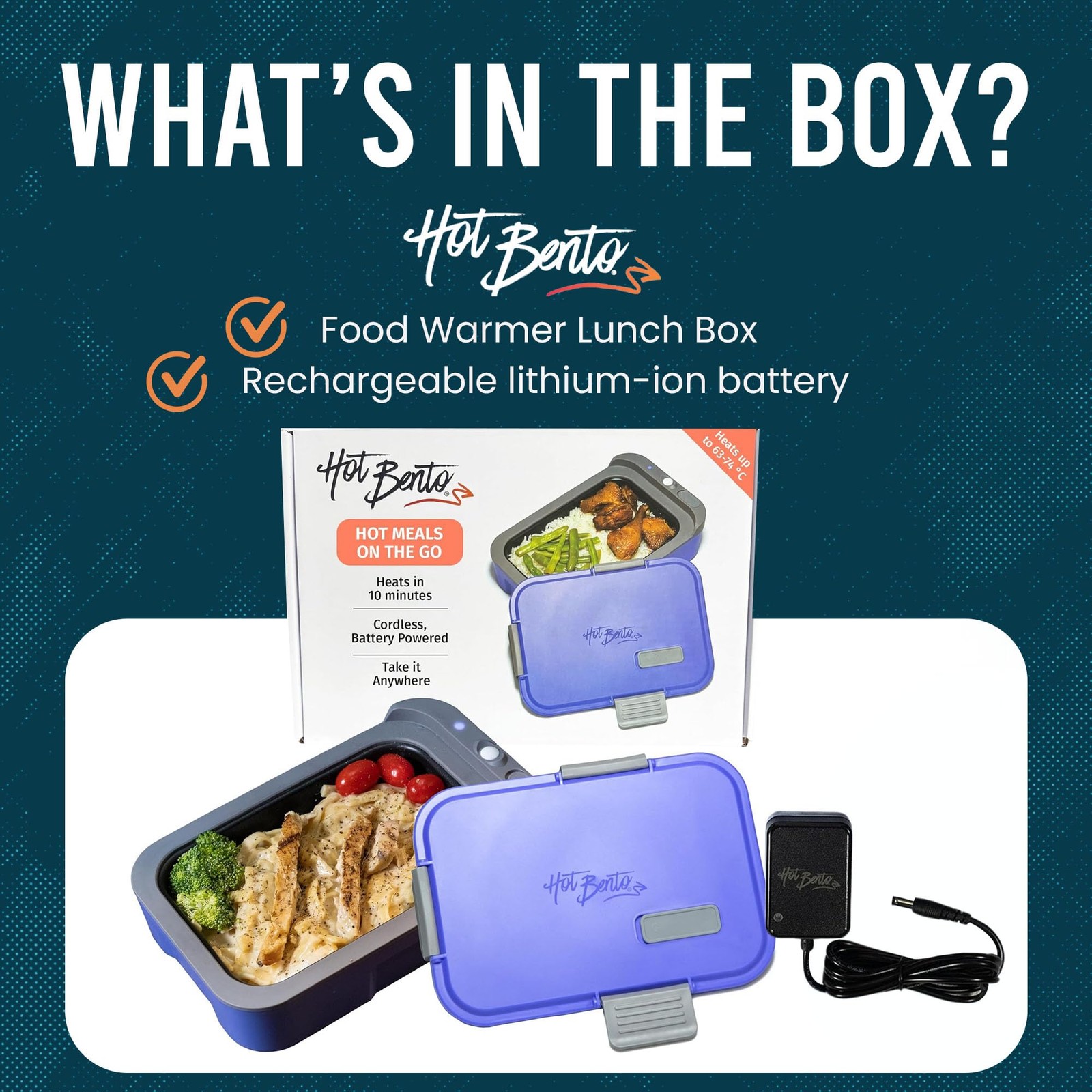 Hot Bento – Self Heated Lunch Box and Food Warmer – One Size, Multicolor