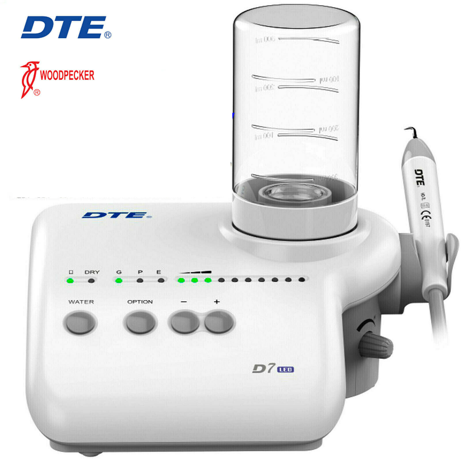 Woodpecker DTE D7 LED Dental Ultrasonic Piezo Scaler HD-7L Handpiece GD1 GD4 PD1