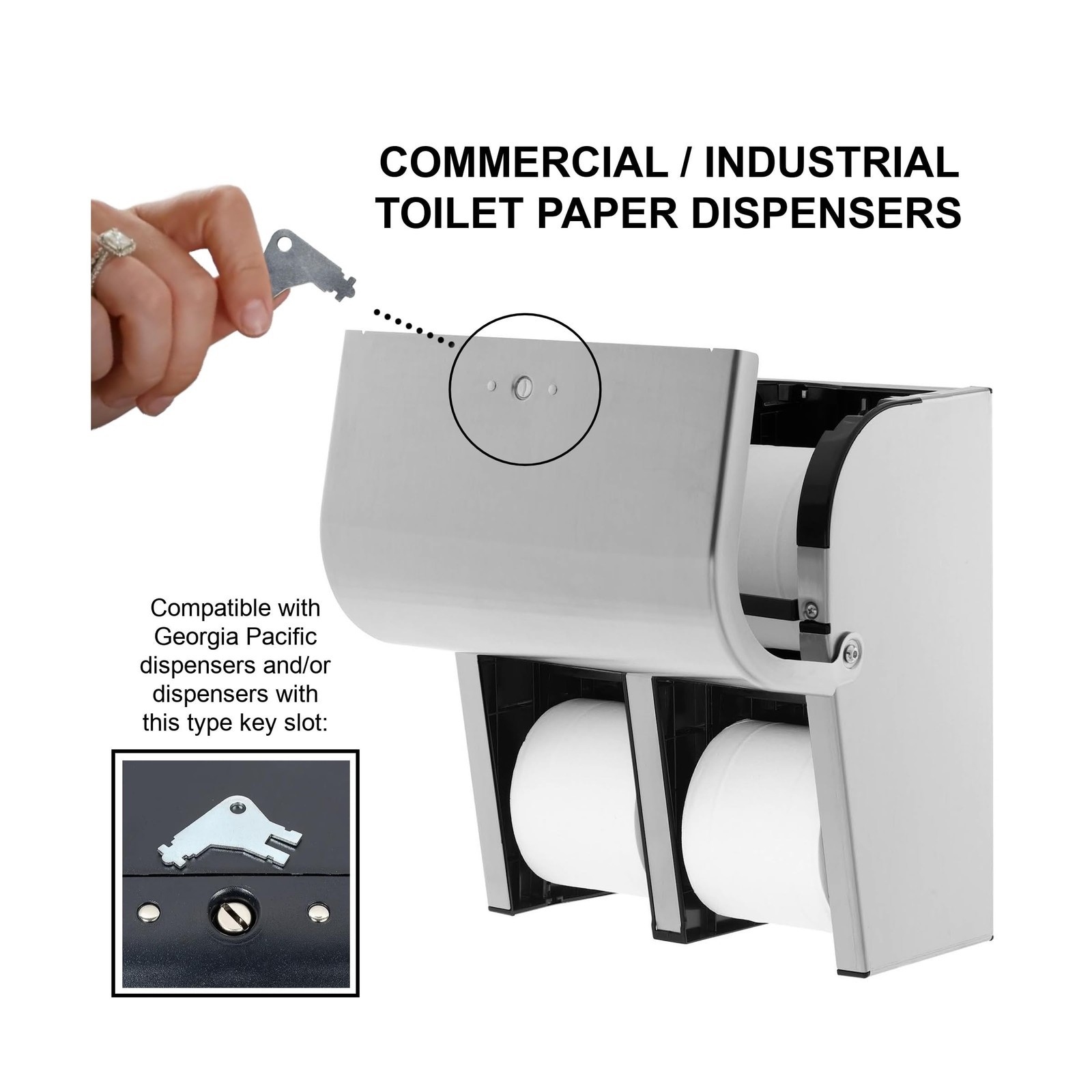 Non Applicable Commercial Paper Towel Dispenser Key Compatible with Georgia P…