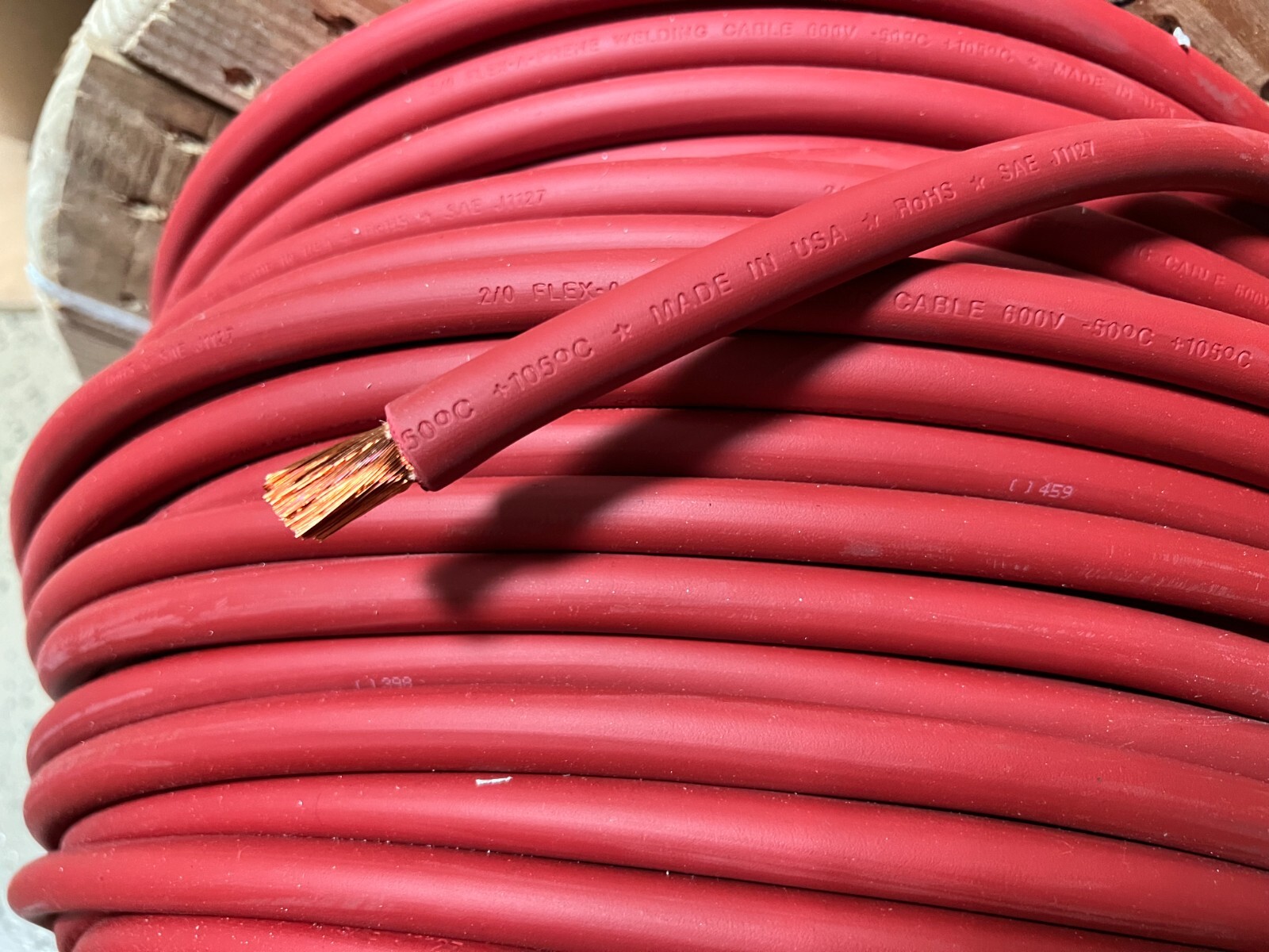 Flexible Battery / Welding Cable 2/0 AWG Solar optional Black and/or Red