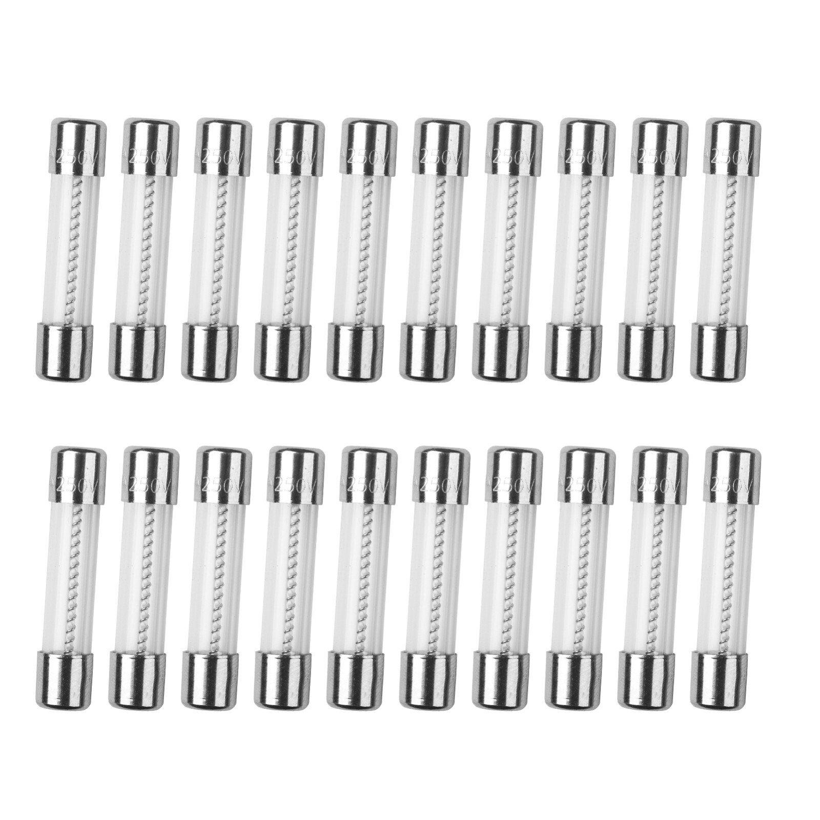20Pcs T0.5AL250V 0.5A 250V SLOW Blow Glass Fuse 6X30mm T0.5AL Time Delay Fuse