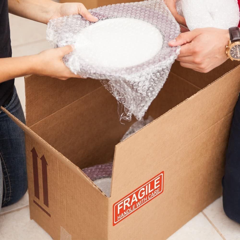 300PCS Fragile Stickers for Shipping Moving,1×3 Inch Small Glass Handle with …